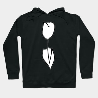 A white tulip Hoodie